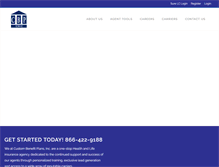 Tablet Screenshot of custombenefitplans.com